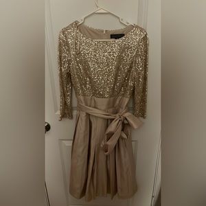midi gold and rose gold sequin dress very unique only worn once